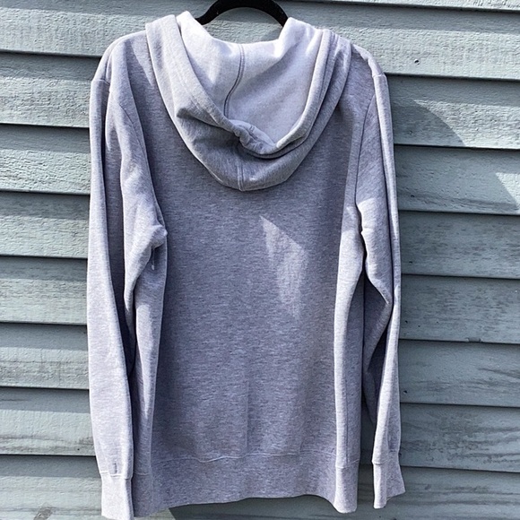 NWT HoodieBuddie Gray Zip-Up Hoodie w/ Drawstring Headphones Large - Picture 4 of 9